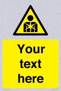 Custom Warning substance or mixture presenting a health hazard